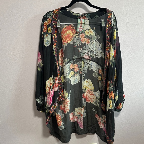 Johnny Was Multicolor Floral Kimono - Picture 2 of 16